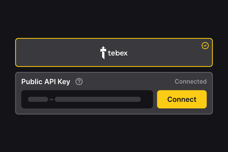 Connect your Tebex account