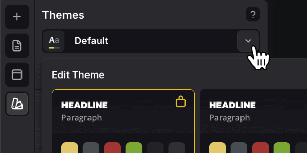 Themes tab button